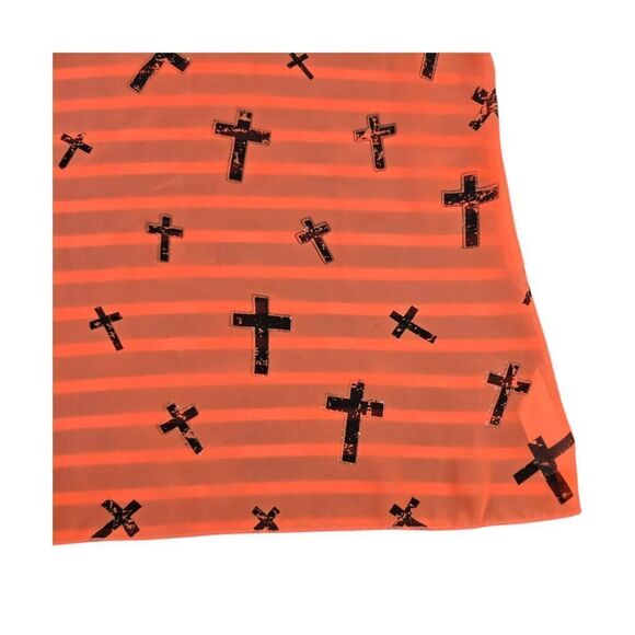 The Classic Orange and Black Striped Tank Top - Picture 5 of 7